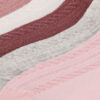 iN ControL 5pack sneakersokken met kabelstructuur roze